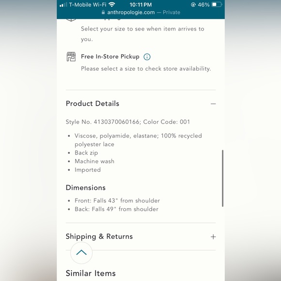 By Anthropologie Mock-Neck Lace-Inset Fit & Flare Dress - Picture 7 of 7